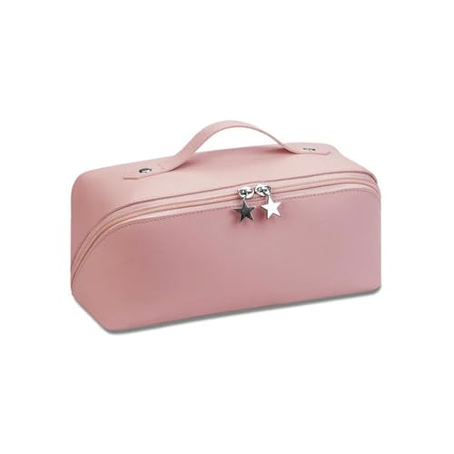 Kosmetiktasche Kosmetikbeutel Für Frauen Elegantes Pu Leder Make-Up-Beutel Reisen Toilettenartikel Organizer Hangbag Handgepäck Make-Up-Rosa Neu von BOQUN