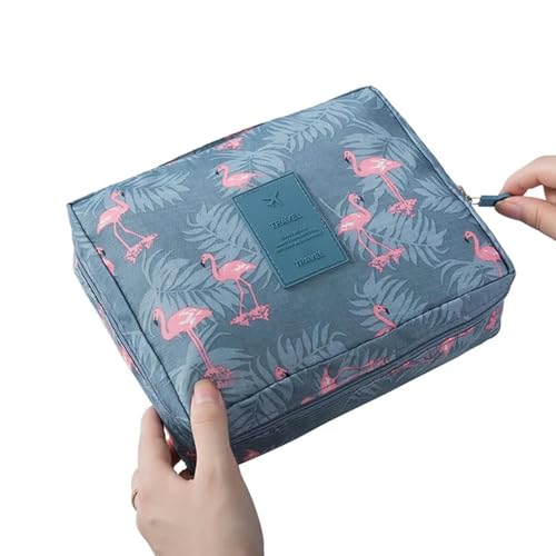 Kosmetiktasche Outdoor Multifunktions -Reise -Kosmetikbeutel Frauen Toilettenartikel Organizer wasserdichte Weibliche Lagerung Make -Up -Koffer-Flamingo von BOQUN