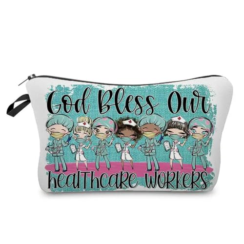 Makeup Tasche Cartoon Krankenschwester Doktor Frauen Kosmetikbeutel Lippenstift Organizer Fälle Fashion Telefon Geldbeutel Reißverschluss Clutch Make -Up -Reisetasche-1 von BOQUN