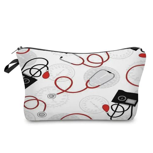 Makeup Tasche Cartoon Krankenschwester Doktor Frauen Kosmetikbeutel Lippenstift Organizer Fälle Fashion Telefon Geldbeutel Reißverschluss Clutch Make -Up -Reisetasche-13 von BOQUN