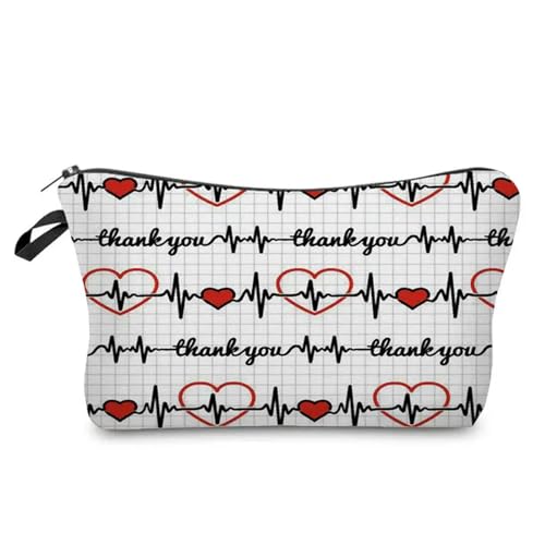 Makeup Tasche Cartoon Krankenschwester Doktor Frauen Kosmetikbeutel Lippenstift Organizer Fälle Fashion Telefon Geldbeutel Reißverschluss Clutch Make -Up -Reisetasche-20 von BOQUN