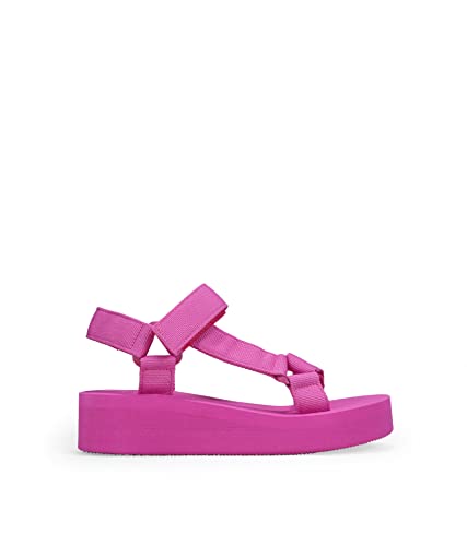 BOSANOVA Sportsandalen aus Textilmaterial in Form aus Eva Gummi, Verschluss mit Klettverschluss., Rosa, 37 EU von BOSANOVA