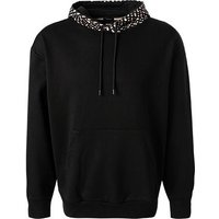 BOSS Black Herren Hoodie schwarz Baumwolle unifarben von BOSS Black