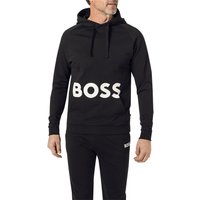 BOSS Black Herren Hoodie schwarz Baumwolle von BOSS Black