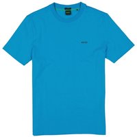 BOSS Green Herren T-Shirt blau Baumwolle von BOSS Green