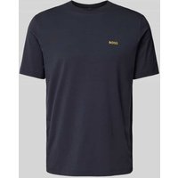 BOSS Green T-Shirt mit Label-Print in Marine, Größe M von BOSS Green