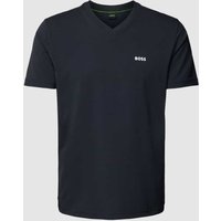 BOSS Green T-Shirt mit V-Ausschnitt in Marine, Größe XL von BOSS Green