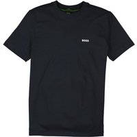 BOSS Green Herren T-Shirt blau Baumwolle von BOSS Green