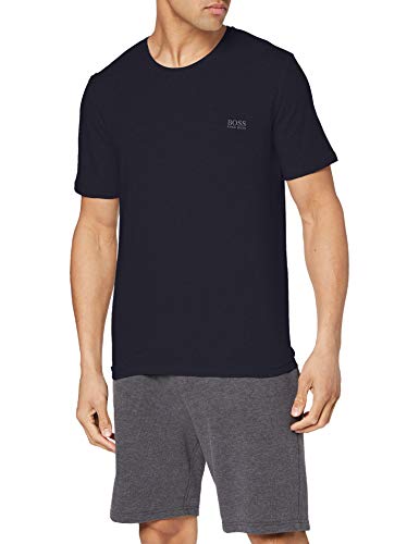 BOSS Hugo Herren Mix & Match T-Shirt Loungewear C-Neck Shirt, Farbe:Blau, Größe:M, Artikel:-403 Dark Blue von BOSS