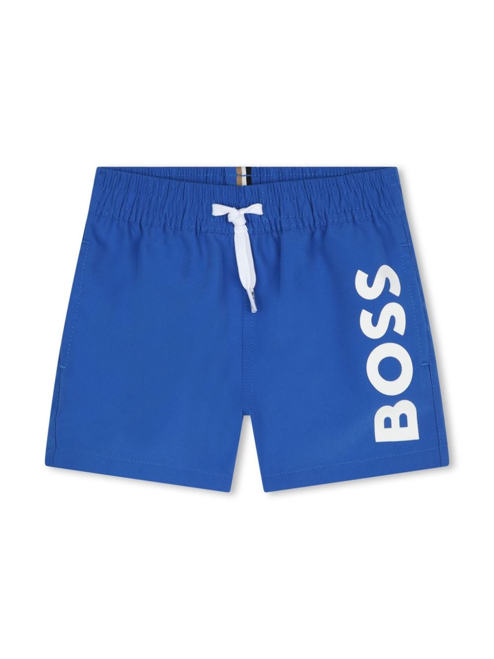 BOSS Kidswear Badeshorts mit Logo-Print - Blau von BOSS Kidswear