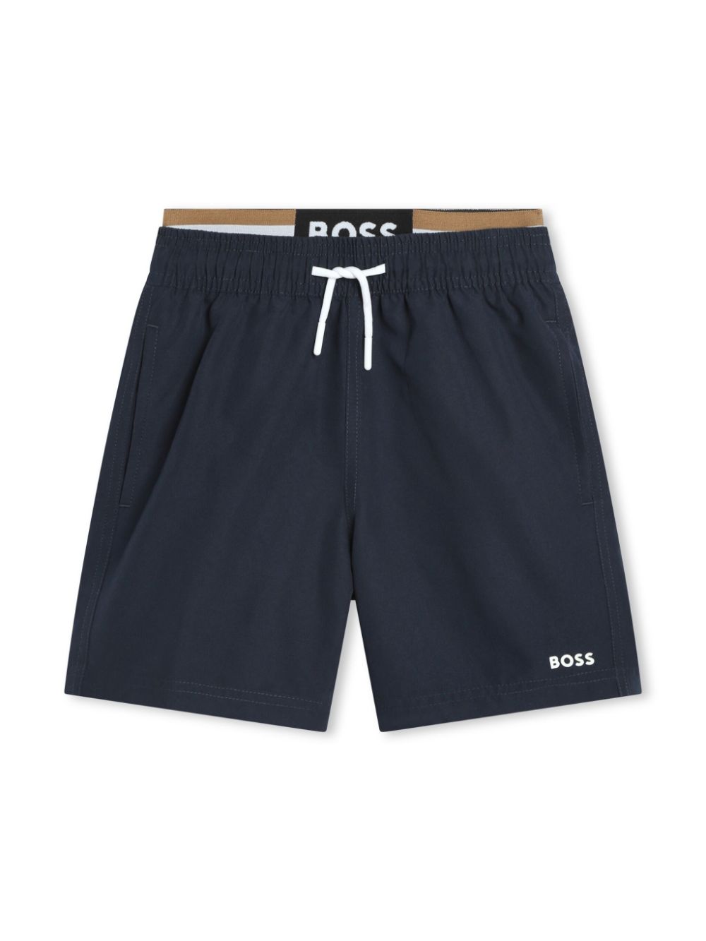 BOSS Kidswear Badeshorts mit doppeltem Bund - Blau von BOSS Kidswear