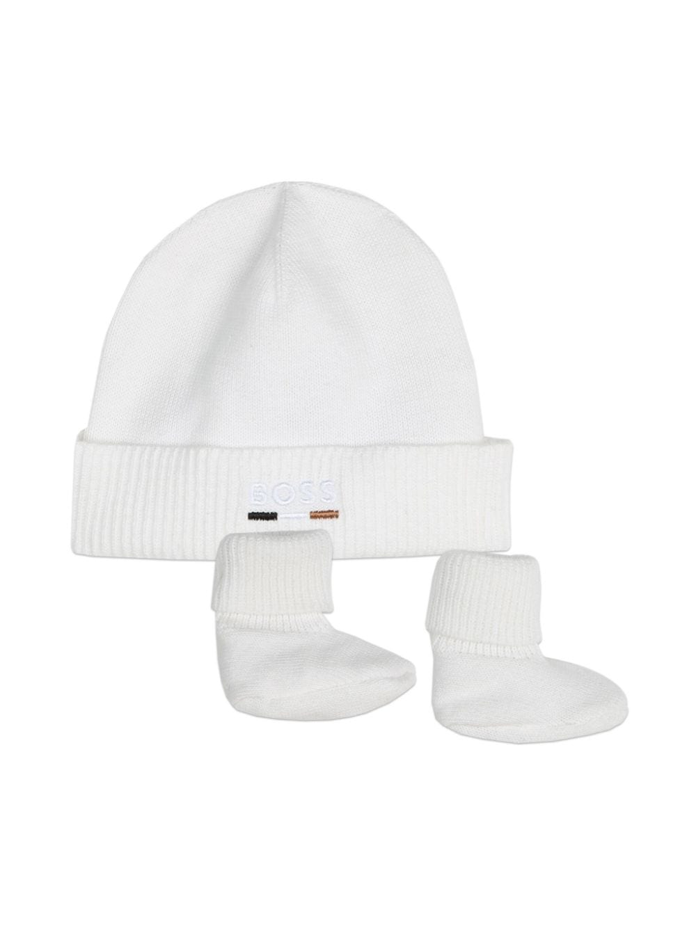 BOSS Kidswear Beanies, 2er-Set - Weiß von BOSS Kidswear