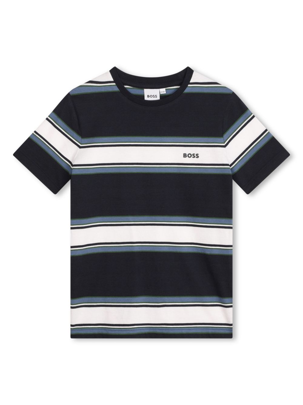 BOSS Kidswear Gestreiftes T-Shirt - Blau von BOSS Kidswear