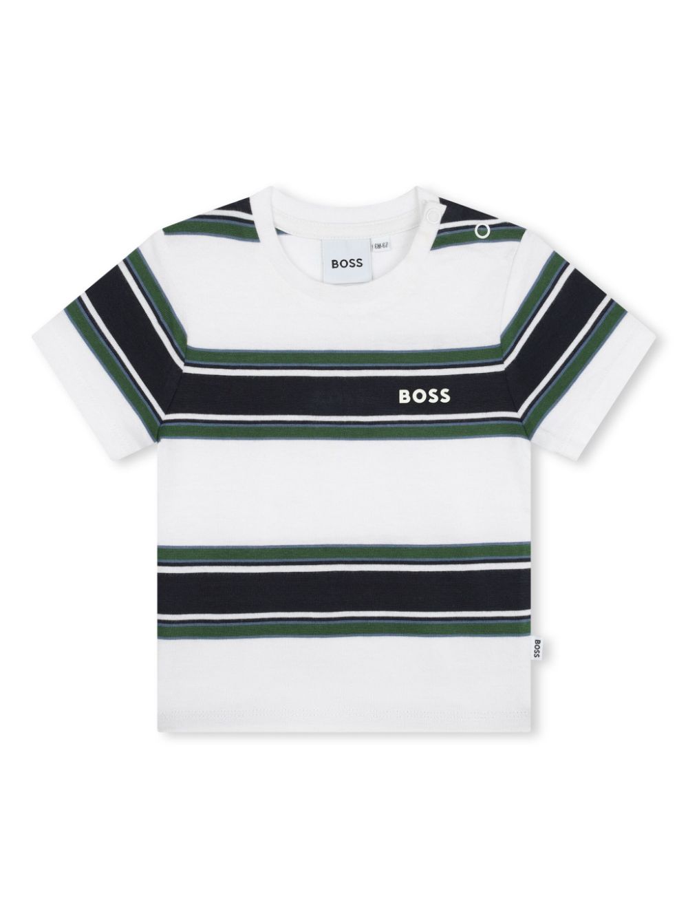 BOSS Kidswear Gestreiftes T-Shirt - Weiß von BOSS Kidswear