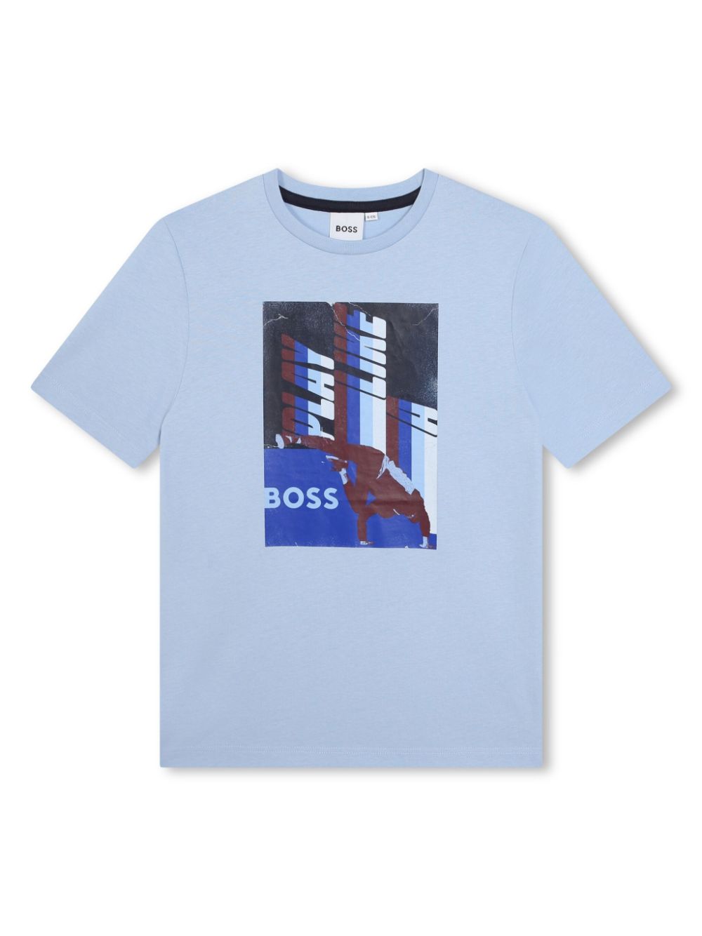 BOSS Kidswear Jersey-T-Shirt mit grafischem Print - Blau von BOSS Kidswear