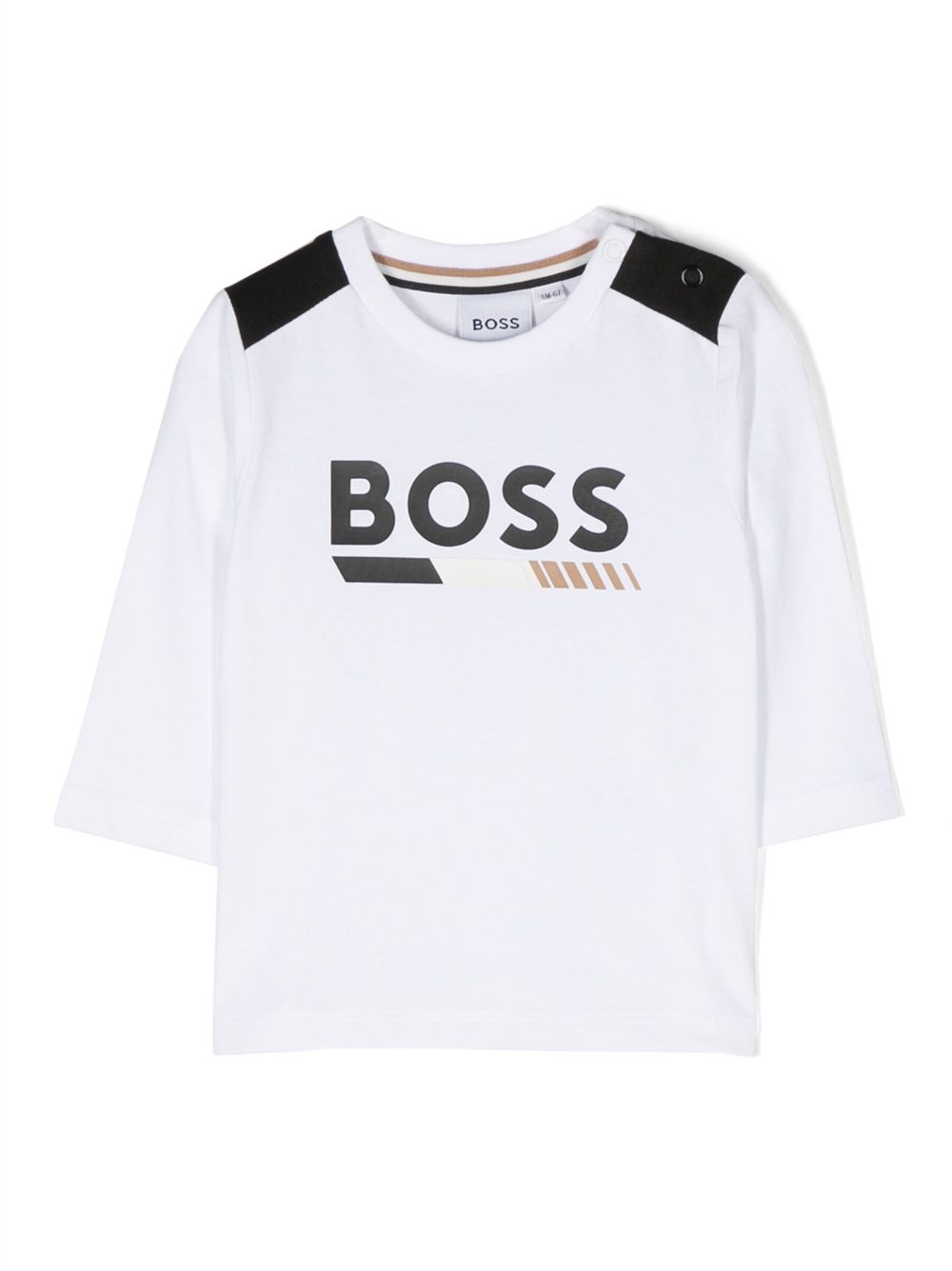 BOSS Kidswear Langarmshirt mit Logo-Print - Weiß von BOSS Kidswear