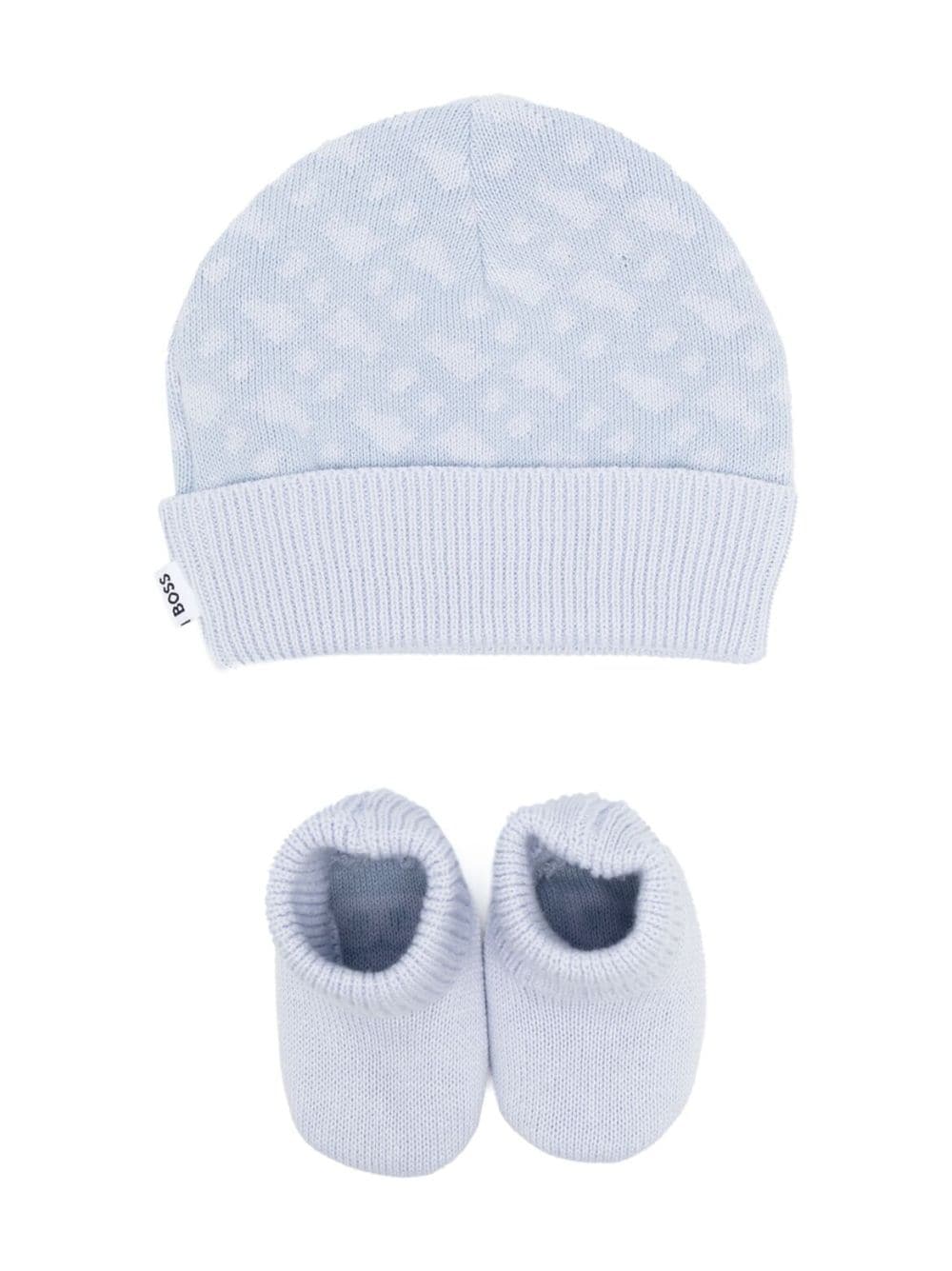 BOSS Kidswear Set aus Mütze und Babyschuhen - Blau von BOSS Kidswear