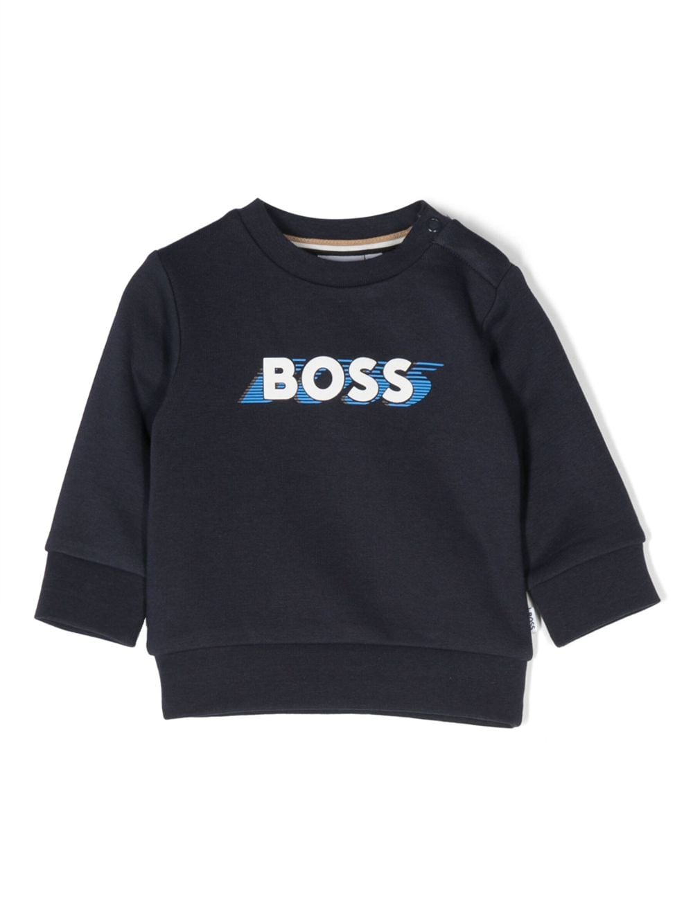 BOSS Kidswear Sweatshirt mit Logo-Print - Blau von BOSS Kidswear