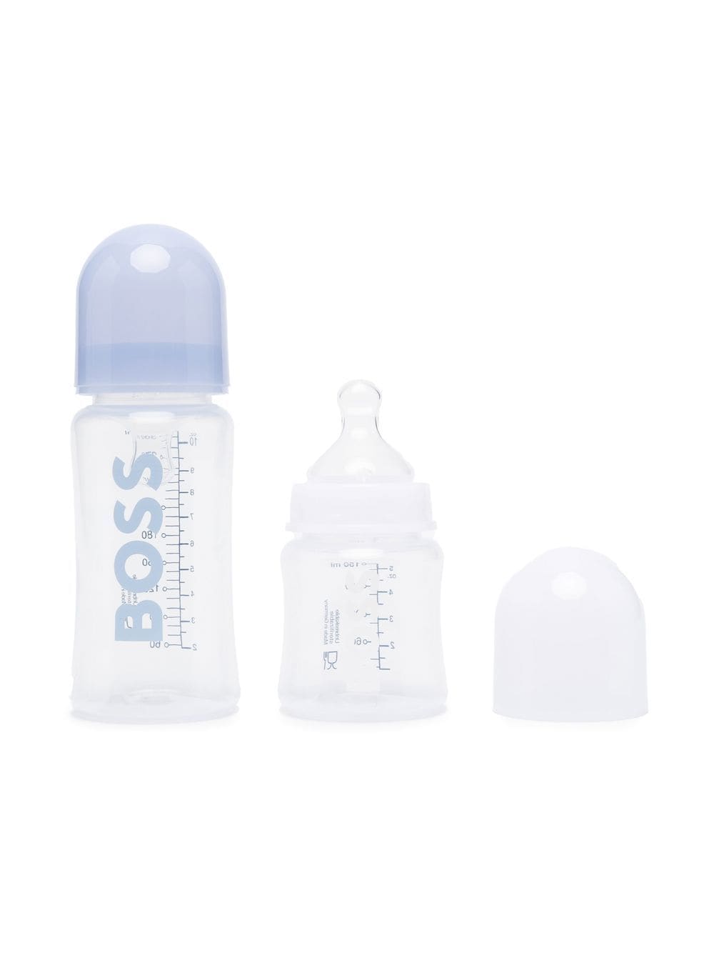BOSS Kidswear Babyflaschen-Set mit Logo-Print - Blau von BOSS Kidswear