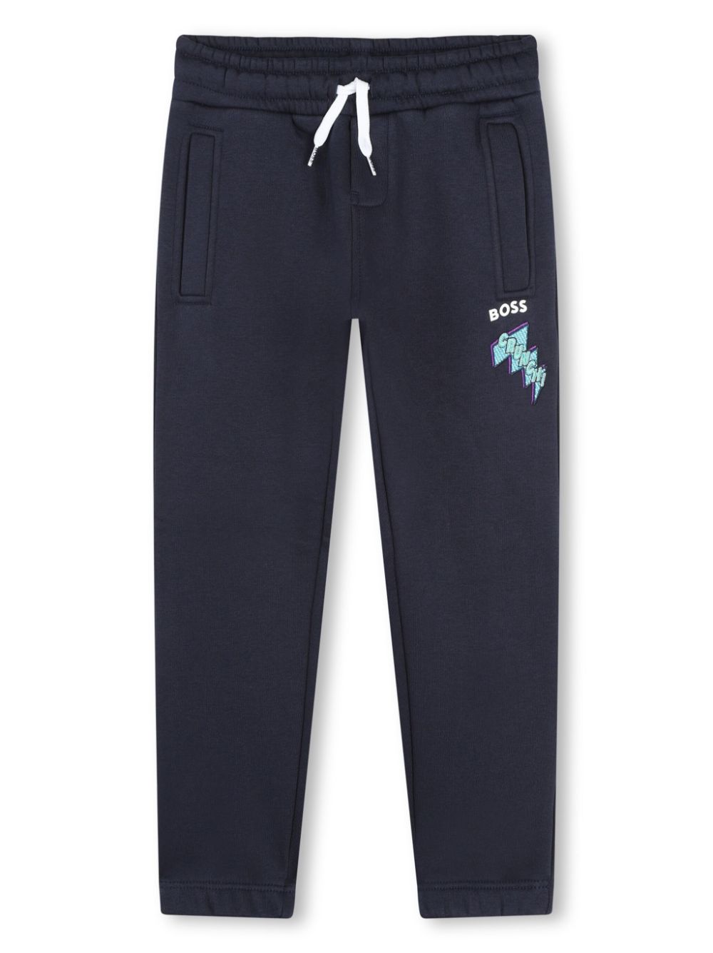 BOSS Kidswear Jogginghose mit Logo-Print - Blau von BOSS Kidswear