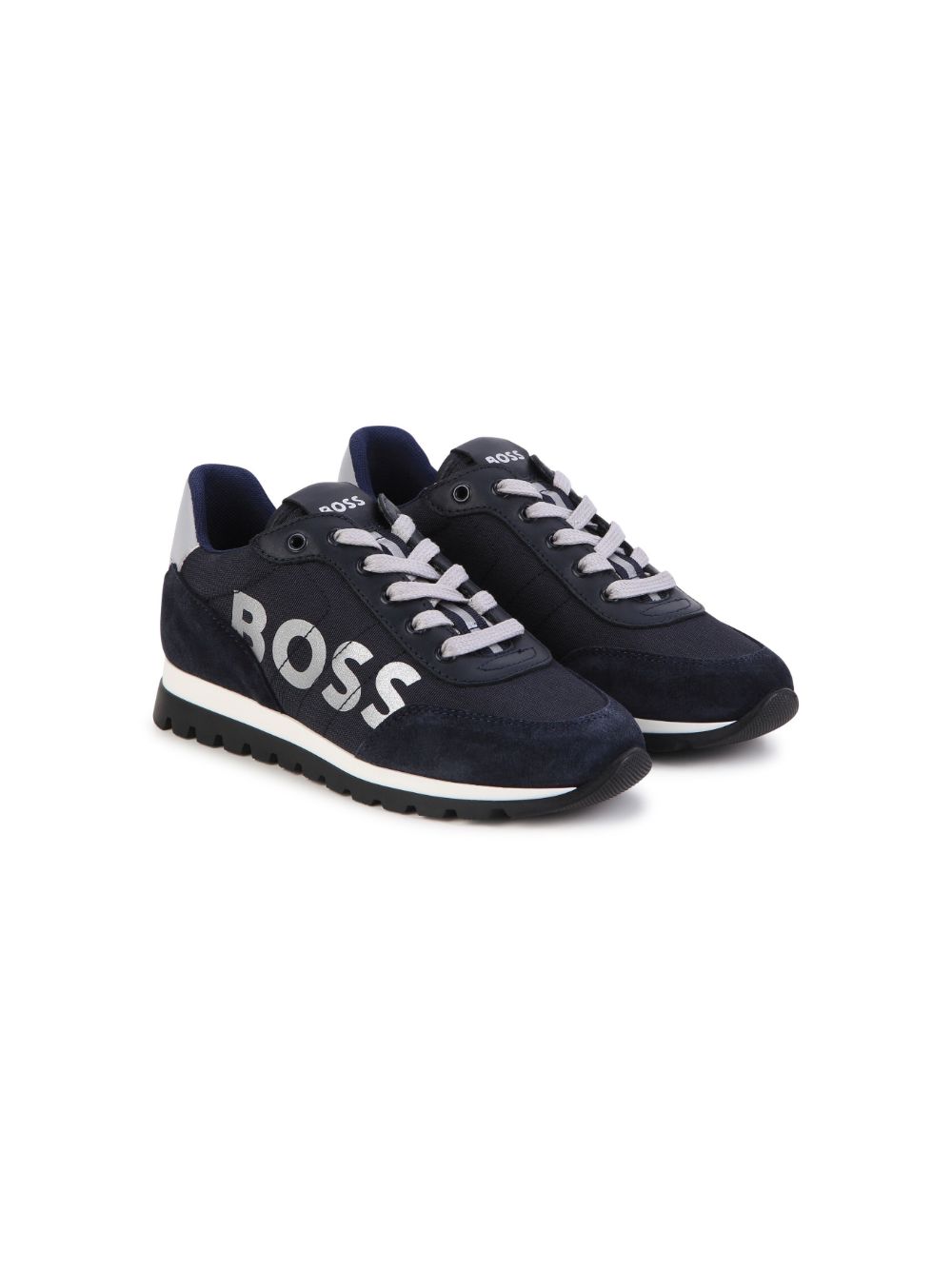 BOSS Kidswear Sneakers mit Logo-Print - Blau von BOSS Kidswear