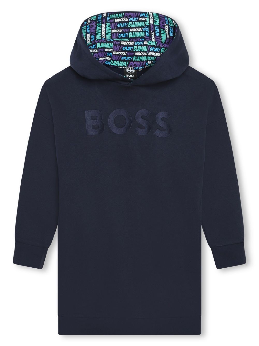 BOSS Kidswear x Batman Kleid mit Logo-Print - Blau von BOSS Kidswear