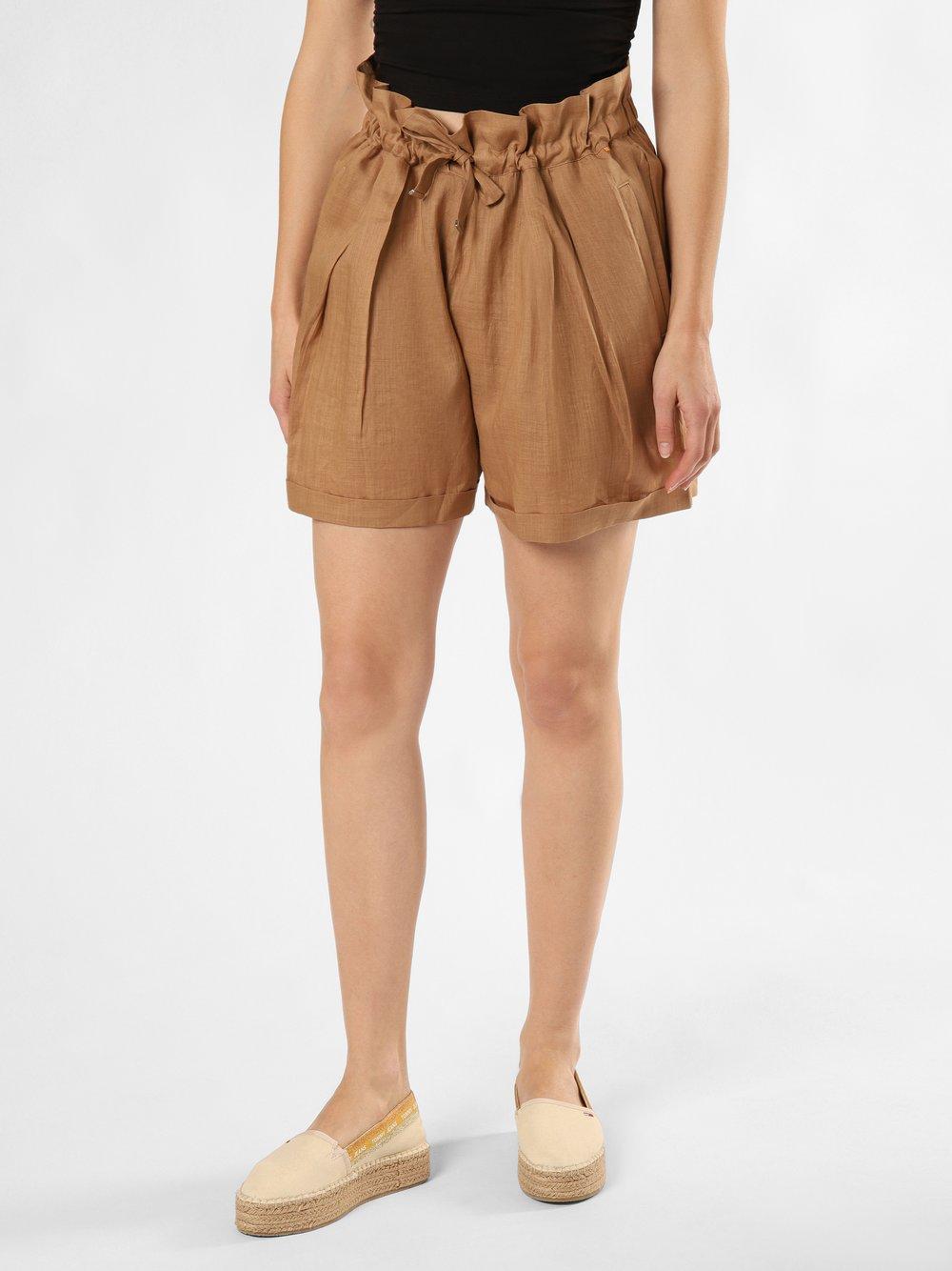 BOSS Orange Shorts Damen Leinen, camel von BOSS Orange