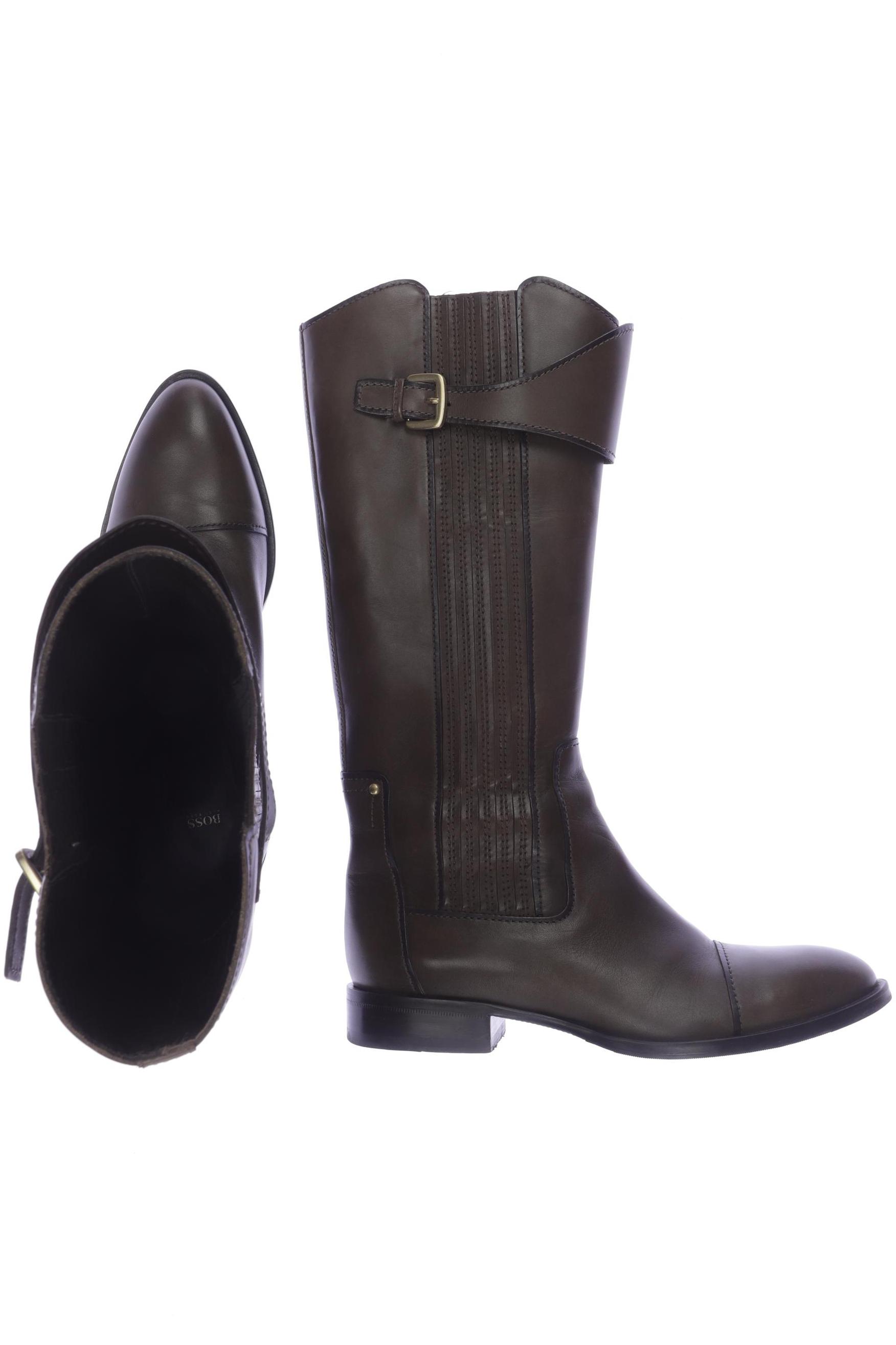 Boss by Hugo Boss Damen Stiefel, braun, Gr. 41 von BOSS by Hugo Boss