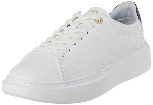 BOSS Damen Amber_Runn_mneb Sneaker, Open White, 39 EU von BOSS