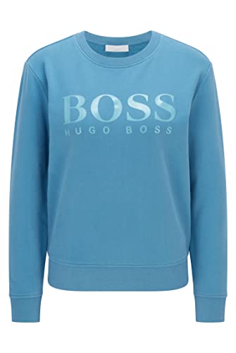 BOSS Damen C Elaboss4 Regular-Fit Top aus Baumwoll-Terry mit Logo von BOSS