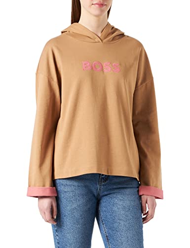 BOSS Damen C_Enjola Kapuzenpullover, Medium Beige260, S von BOSS