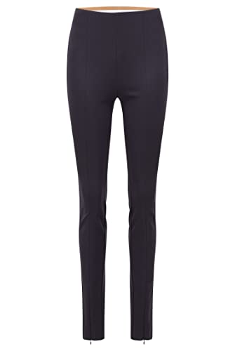 BOSS Damen C Tashani1 Skinny-Fit Hose mit Schlitzen vorne und elastischem Bund Hellblau 40 von BOSS