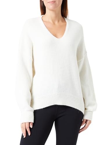 BOSS Damen C_fondiala Knitted Sweater, Open White118, S EU von BOSS