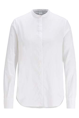 BOSS Damen Efelize_17 Bluse, Weiß (White 100), 38 EU von BOSS