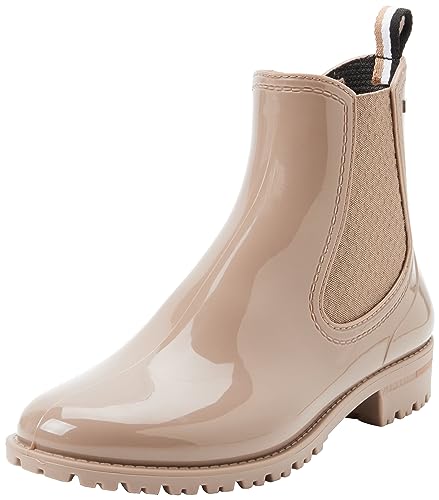 BOSS Damen Martha RainBootie-MN, Beige, 41 EU von BOSS