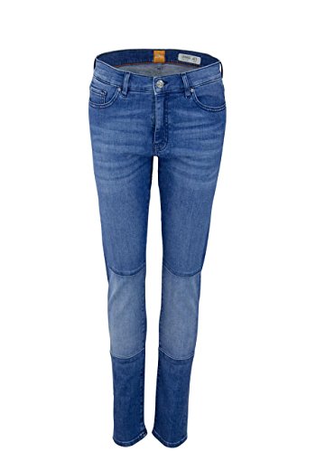 BOSS Damen Orange J21 Austin 10199037 01 Straight Jeans, Blau (Bright Blue 432), W28 von BOSS