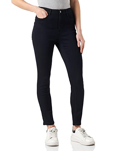 BOSS Damen SUPERSKINNY Crop 1.2 Super Skinny-Fit Jeans aus marineblauem Ultra-Stretch-Denim Dunkelblau 27 von BOSS