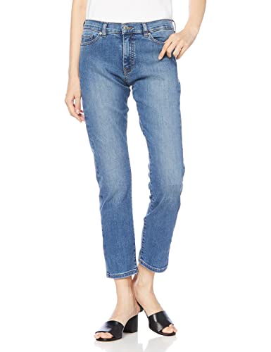 BOSS Damen Slim Crop 2.0 Hellblaue Slim-Fit Jeans aus Super-Stretch-Denim Blau 27 von BOSS