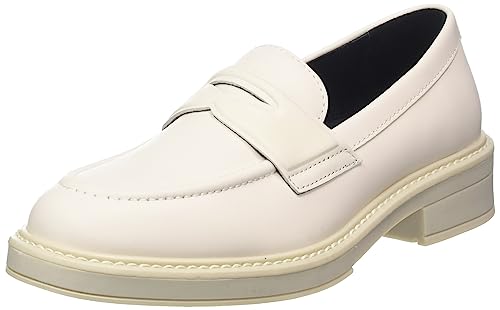 BOSS Damen Vanity Mocassin-C, Weiß, 38 EU von BOSS