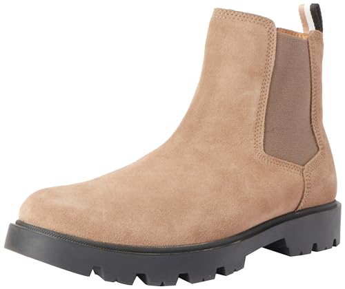 BOSS Herren Adley_Cheb_sd Chelsea_Boot, Medium Beige, 39 EU von BOSS