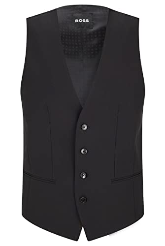 BOSS Herren Anzugsweste H-Huge-Vest Schwarz XL von BOSS