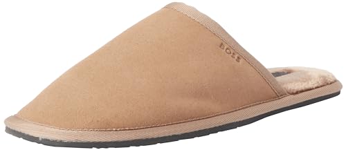 BOSS Herren Home_Slip_mfpl Slip_On, Medium Beige, 40 EU von BOSS