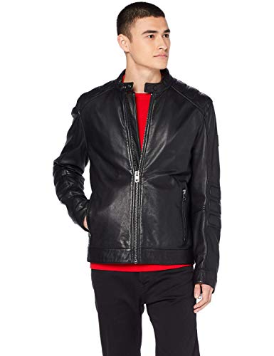 BOSS Herren Jagson2 Jacke, Schwarz (Black 001), Large (Herstellergröße: 52) von BOSS