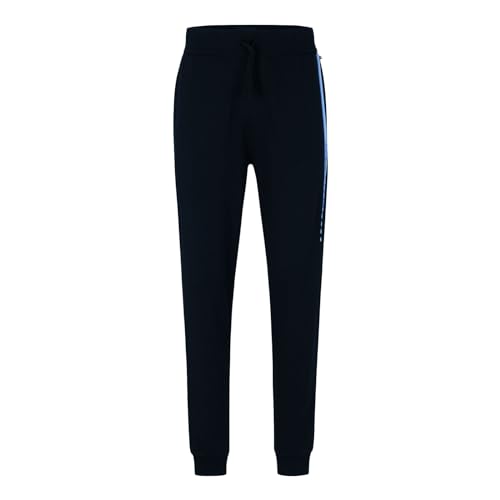 BOSS Herren Jogginghose Freizeithose Homewear Loungewear Authentic Pants, Farbe:Blau, Artikel:-403 Navy, Größe:M von BOSS