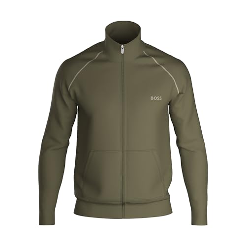 BOSS Herren Mix&Match Z Loungewear_Jacket, Dark Green305, M von BOSS