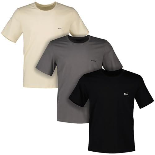 BOSS Herren R-Neck T-Shirt, 3er Pack, Sortiert 991, S von BOSS