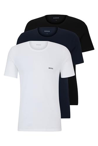 BOSS Herren R-Neck T-Shirt, 3er Pack Classic, Assorted 984, M von BOSS