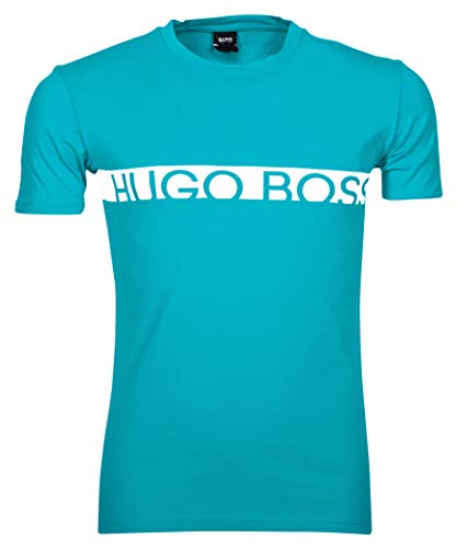 BOSS Herren T-shirt Rn T Shirt, Blau (Turquoise/Aqua 443), L EU von BOSS