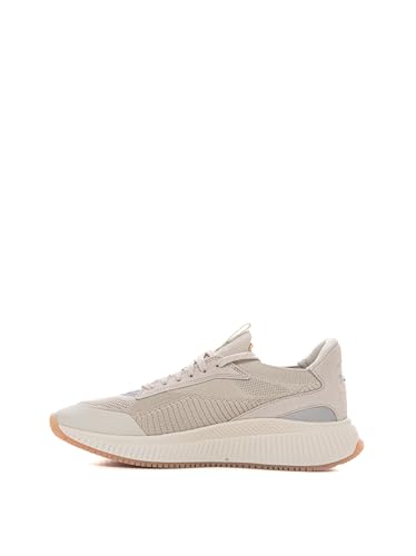 BOSS Herren TTNM EVO Slon TTNM EVO Sock-Sneakers mit gestricktem Obermaterial und Fischgrät-Sohle Hellbeige 39 Größe 39 von BOSS