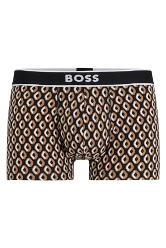 BOSS Herren Unterwäsche Unterhosen Boxershorts Trunk 24 Print, Farbe:Beige, Größe:L, Artikel:-266 beige von BOSS